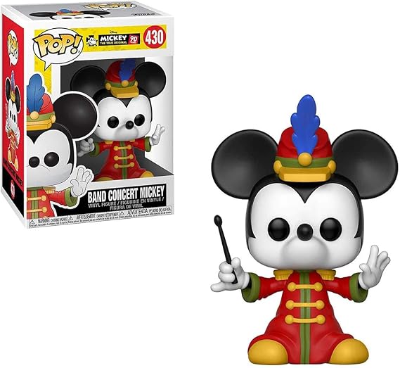 Funko Pop! Disney: Mickey's 90th - Band Concert Mickey Toy, Multicolor