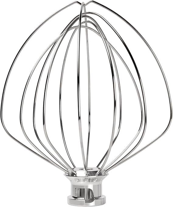 KN256WW Wire Whip for KitchenAid 6 Quart Bowl-Lift Stand Mixer, 6-Wire Whisk Attachment, Egg Heavy Cream Beater, Cakes Mayonnaise Whisk