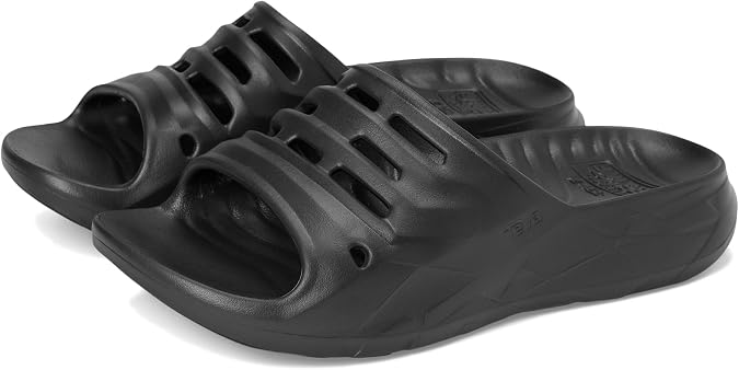 Teva Unisex Apretrail Slide Sandal, Black, 11 US Men