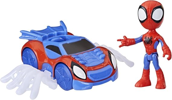 SPIDEY AND HIS AMAZING FRIENDS Marvel Spidey Web Crawler Toy, Spidey Action Figure and Vehicle Included, Preschool Toys