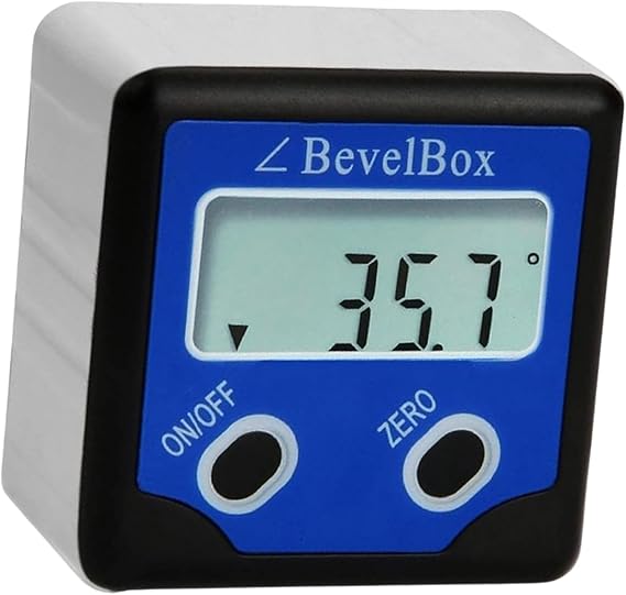Digital Bevel Box Gauge Angle Protractor Digital Angle Finder Waterproof Angle Gauge Clinometer Inclinometer with Magnetic Base Backlight Finder Gauge Meter for Woodworking, Handyman, DIY tools