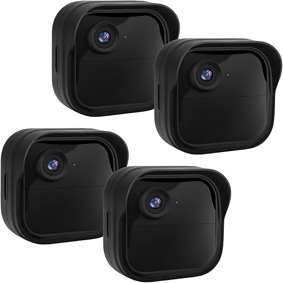 Silicone Case Cover for Blink Outdoor 4/2K+, Blink Outdoor Camera Accessories, Compatible with Blink Outdoor 4 (4th Gen) and 2K+, Indoor and Outdoor Use (Black)