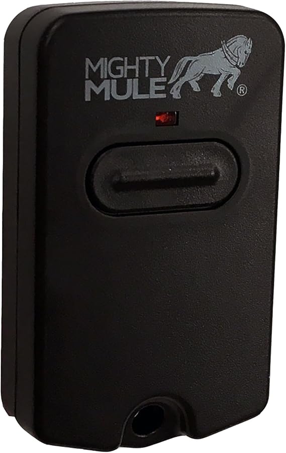 Mighty Mule Single Button Gate Opener Remote (FM135) , Black