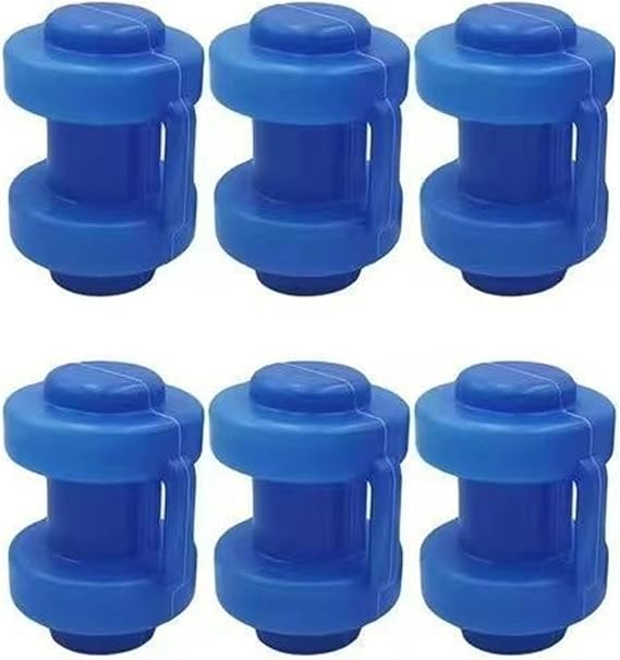 6pcs Trampoline Replacement Caps Foam Covers, Wear-resistant Rod Tube Toppers for Trampoline Net Accessories, Spare Parts for Poles & Rods