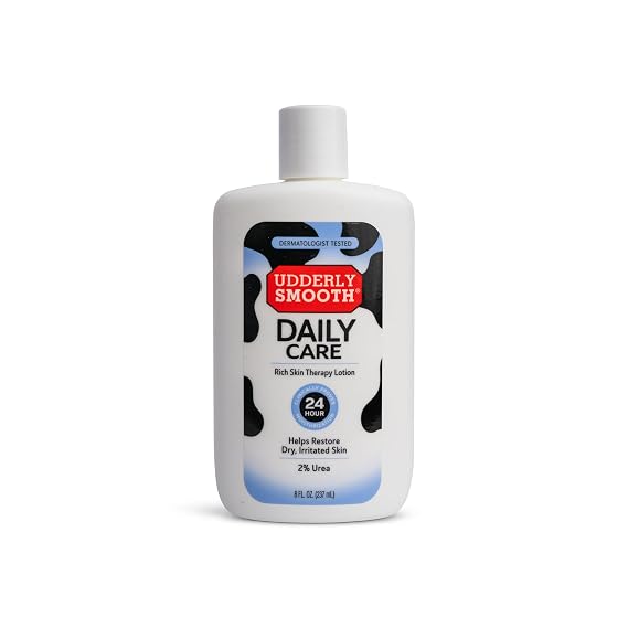 Udderly Smooth Hand & Body Lotion with 2% Urea, Daily Moisturizer, 8 Fl Oz