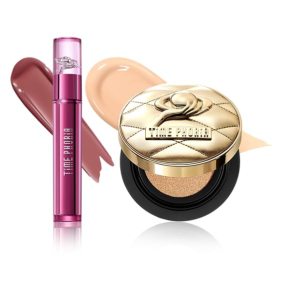 Flawless Glow Cushion & Lip Tint Duo (01 Creme + 012 Hush Bundle)