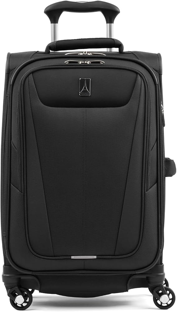 Travelpro Maxlite 5 Softside Carry-On Luggage Spinner, Black, 21-Inch