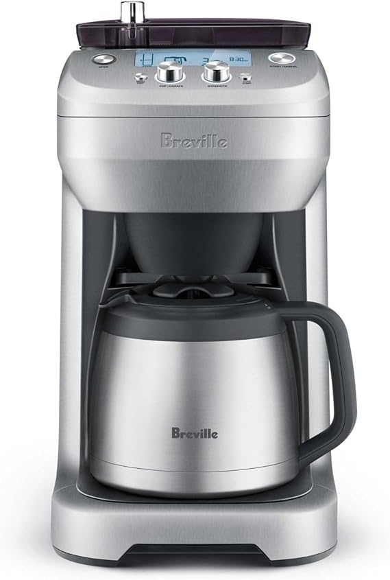 Breville BDC650BSS Grind Control Thermal Carafe, Brushed Stainless Steel | Grind and brew fresh coffee your way with drip coffee maker with built-in grinder and adjustable grind and strength settings