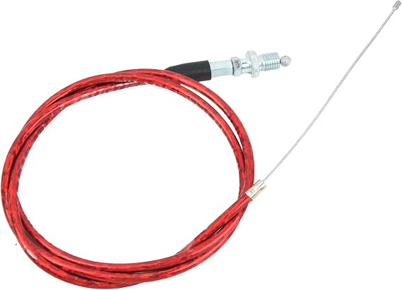 1200mm 47.24 inch Twist Throttle Cable For 4-Stroke 50cc 70cc 90cc 110cc 200cc 250cc Dirt Pit Bike Quad ATV Powersports Parts-Red