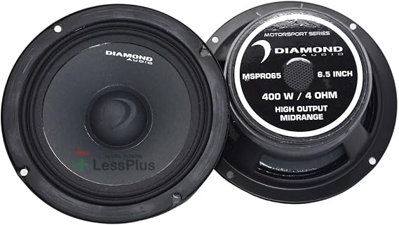 Diamond Audio 6.5 400W Max Motorsport Midrange Speakers (MSPRO65)
