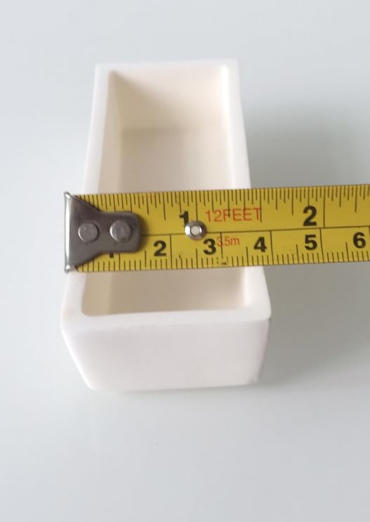 LLF 99.3% Alumina Crucible Al2O3 Aluminum Oxide Assay Alumine Crucible for Lab Laboratory (100X40X20MM)