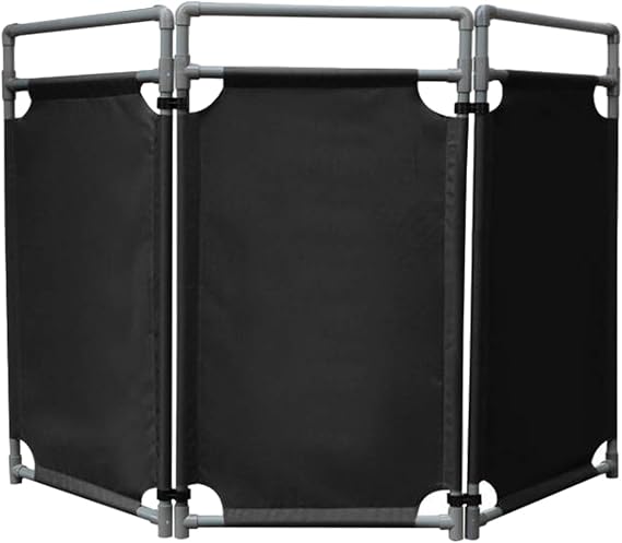 MPOWRX Expandable Barricade Safety Driveway Barrier Gate for Restricted Area, Temporary Crowd Control Traffic Barricades, Folding Garage Fence Barriers, Easily Assembled Color : Black3 Panels