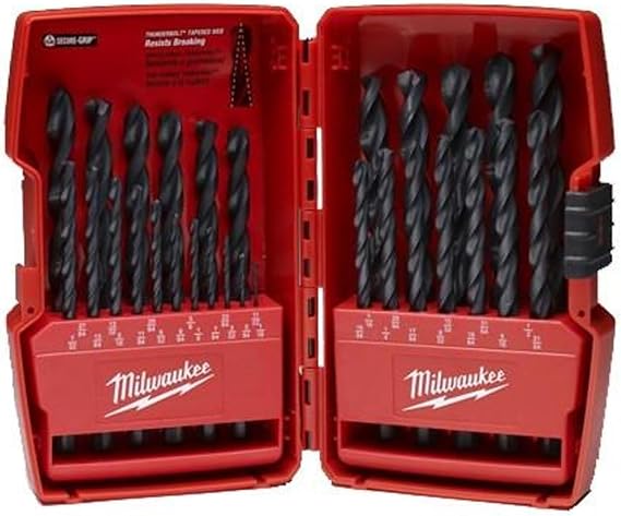 Drill Bit Set, Black Oxide, 29 Pcs.