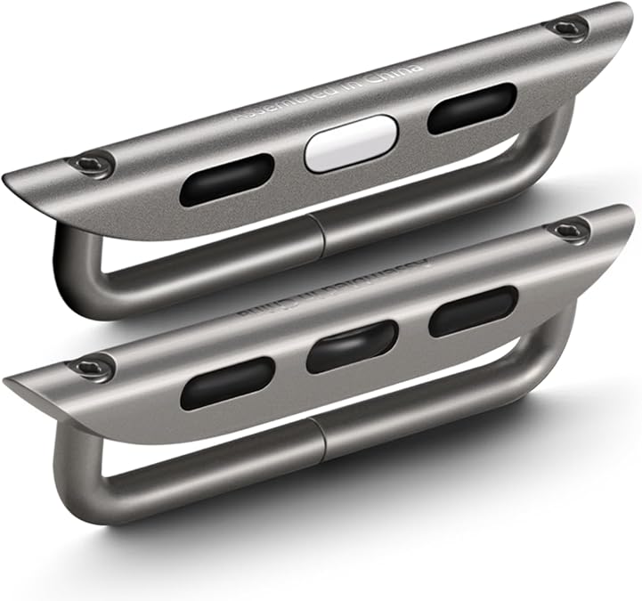 REZERO Watch Strap Connectors for Apple Watch, 316L Stainless Steel Adapters Apple Band Accessories Replaceable for iWatch Series 10/9/8/7/6/5/4/SE, Ultra 2/1, 40/41/42/44/45/46/49mm