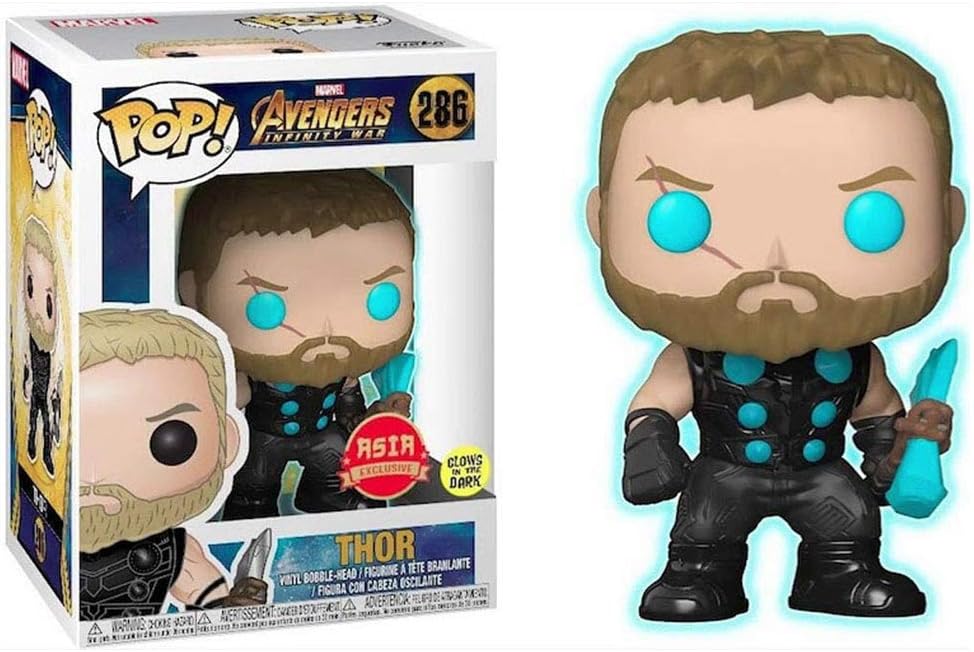 Funko Pop! Marvel: Avengers Infinity War - Thor with Stormbreaker Glow in the Dark Exclusive #286