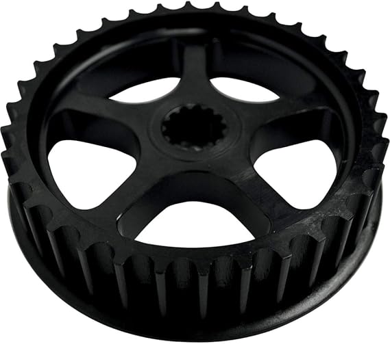Power Front Pulley (34 Tooth) (Black) Compatible With 07-18 KAWASAKI VN900C