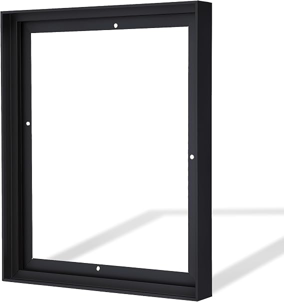 CANFRAVAS Canvas Frame 48x60, DIY Metal Canvas Floater Frame, 1.5" Deep Canvas Floating Frame,Frames for Canvas Art, Floater Frame for Canvas Painting, Floating Frame for Canvas (Black,48"x60")