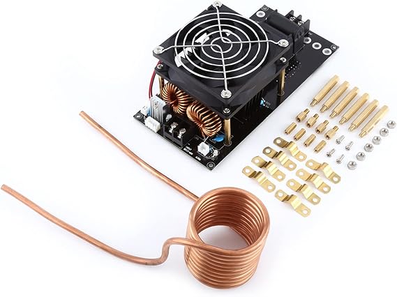 Induction Heater, Zvs Induction Heating, Induction Heater Coil Accessories, DC12-36V 20A 1000w Zvs Induction Heating Module Heater With Copper Tube