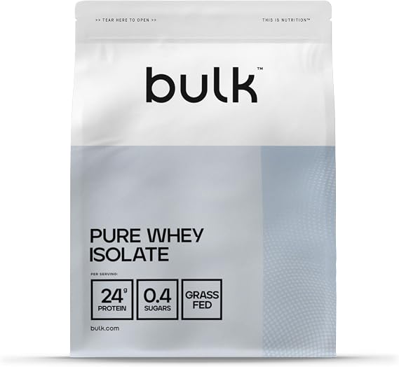 Bulk Pure Whey Isolate 90, Chocolate Peanut, 2.5kg | 25g Protein per Serving, Ultra-Filtered Whey Isolate, Low Sugar, Low Fat, Fast Absorption, Supports Muscle Maintenance