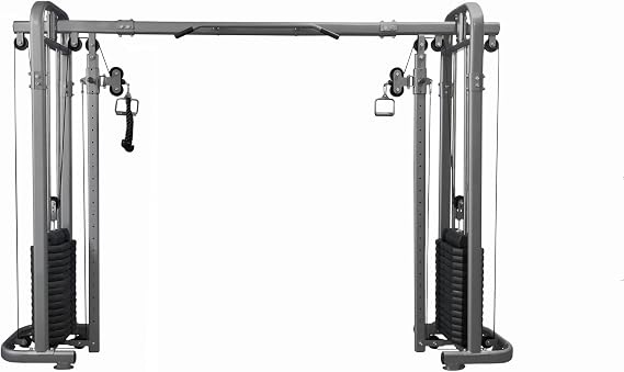 FIT4HOME Multi Gym | Gym Equipment For Home | Heavy Duty | Cable Crossover | Body Strength Training Equipment | TF-1007 Black