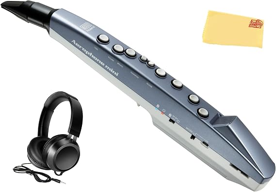 Roland AE-01 Aerophone Mini Digital Saxophone Bundle with Headphones and Austin Bazaar Polishing Cloth
