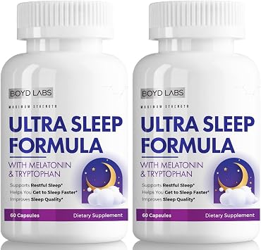Ultra Sleep Formula with Melatonin and L-Tryptophan - 60 Count (2)