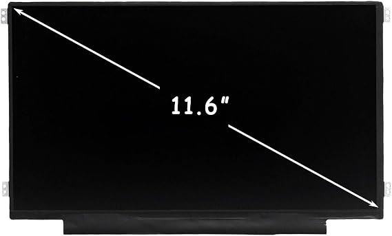 LCD Screen Replacement for Dell Latitude 3150 3160 CGVHX TCP4G LED Display Assembly,11.6" 1366x768(Non Touch,Right & Left Mounting brakets)