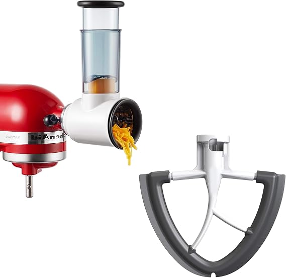 Slicer Shredder Attachment & Flex Edge Beater for KitchenAid