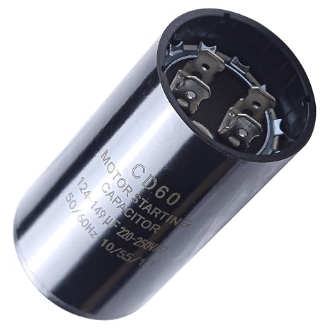 Seentech 124-149 uf/MFD 220-250 VAC Round Motor Start Capacitor 50/60 Hz AC Electric Replacement Part Universal Fit for AC Motor Run or Fan Start and Cool or Heat Pump Air Conditioner