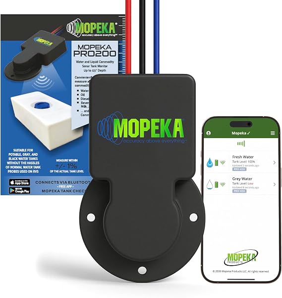 Mopeka PRO200 Hardwired Ultrasonic Tank Sensor for 48-Inch Liquid Depths