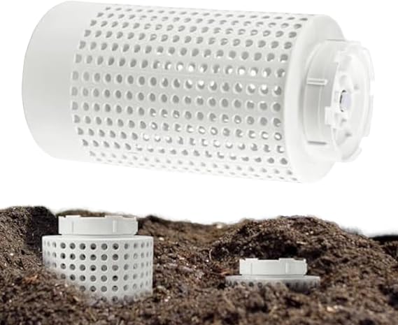 Worm Farm Composter Moisture-control Mesh Compost Container | In Ground Compost Bin with Lid for Yard Waste Urban Farming Gardening Kitchen Scraps Vegetable Fertilizer