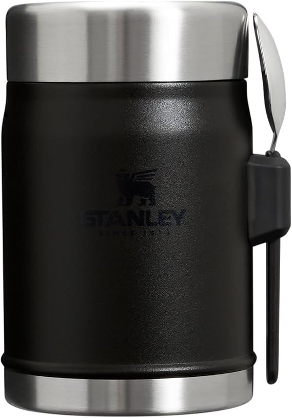 STANLEY Classic Legendary Classic Food Jar + Spork 14oz Matte Black