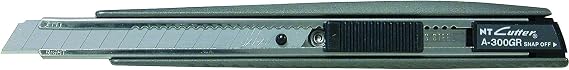 NT Cutter Snap Blade Utility Cutter, Die-casting Aluminum Grip, A-300GRP