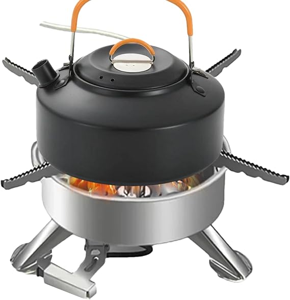 Camping Stove – Foldable Kitchen Heat Resistant Lightweight Tent for Camping, Indoor Terrace Garden Camper Backpacking Hiking