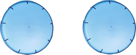 Blue Devil Underwater Pool Light Lens Cover, Fits Amerlite Underwater Lights, 7.5" Diameter- Blue (Pack of 2)