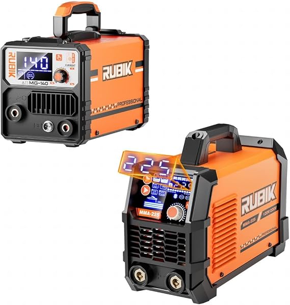 Rubik Stick Welder, ARC MMA 225Amp Electric Welding Machine and MIG Welder, 140A Welding Machine