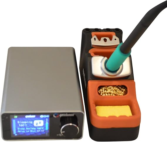 GEEBOON TC22 220W Soldering Station for 115/210/245/T12 Tip, 4 Soldering