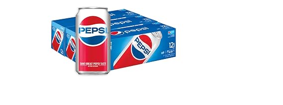 Pepsi Soda, Fridge Pack Bundle, 12 fl oz, 36 Cans (Packaging May Vary)