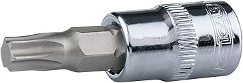 KS Tools 918.1483 T27 1/4-inch Chrome+ TX Bit Socket