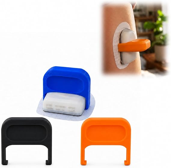 3Pcs Application Clip Compatible with Omnipod 5 & Dash, Easy & Secure Pod Application Tool, Ensures Perfect Adhesion & Prevents Adhesive Folding, Ideal for Kids, Seniors, and All Users