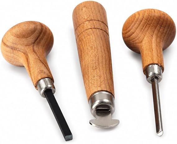 Stone Setting Tool Set, 3 Pieces for Prong and Bezel Setting