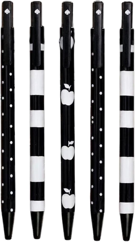 kate spade new york Ink Pen Set of 5, Dots & Stripes