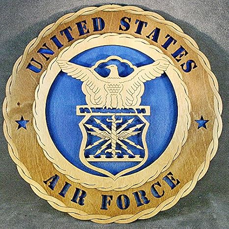 Custom Laser Accents Air Force Wall Tribure