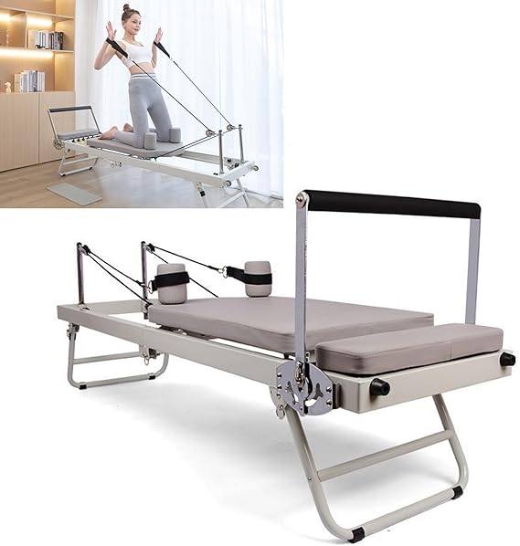 Pilates Reformer, Foldable Pilates Machine, Adjustable Intensity Pilates Bed, Multifunctional Pilates Reformer,Yoga Equipment Pilates Equipment,for Home Workouts