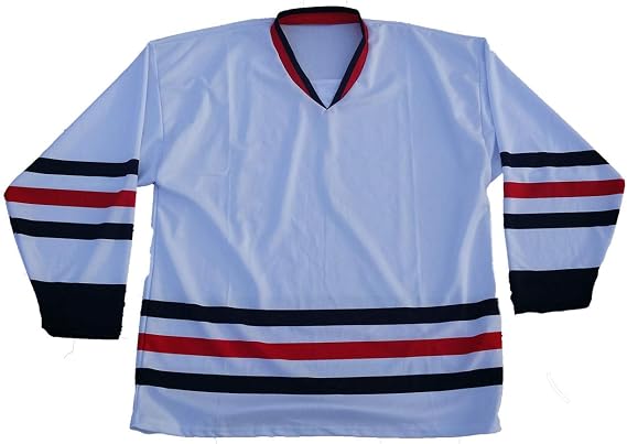 Game Play Custom Hockey Jersey, Blackhawks Style, Made in Poland, Free Name and Number