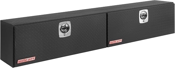 Truck Box, Super-Side, Aluminum, 90-1/2"W, Black, 15.2 cu. ft.