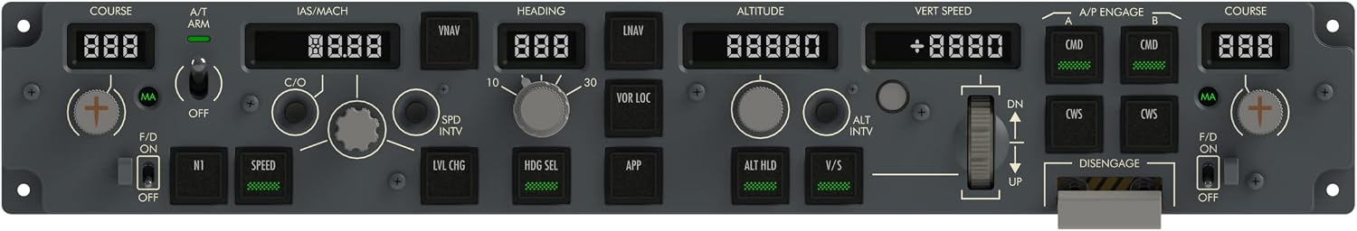 SYDYSOSO COCKPITMASTER Flight Simulator Mode Control Panel CS 737X MCP, PMDG 737NG, IXEG 737, Zibo 737, B737 CDU Control Display Unit, Boeing Edition, Flight Multi-Panel