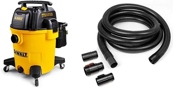 DEWALT 12 Gallon Poly Wet/Dry Vac + Workshop Wet/Dry Vac Accessories