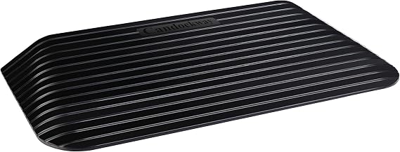 3" Wheelchair Threshold Ramp 4400LBS Non-Slip Portable Black