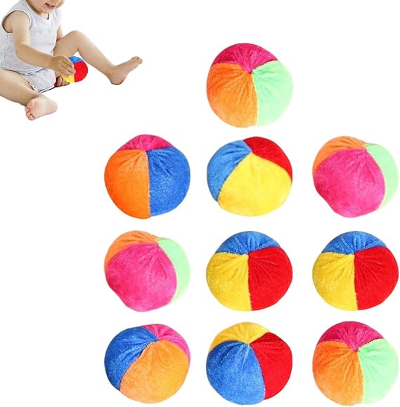 Foot Bag 10-Piece Multicolor Portable Funny